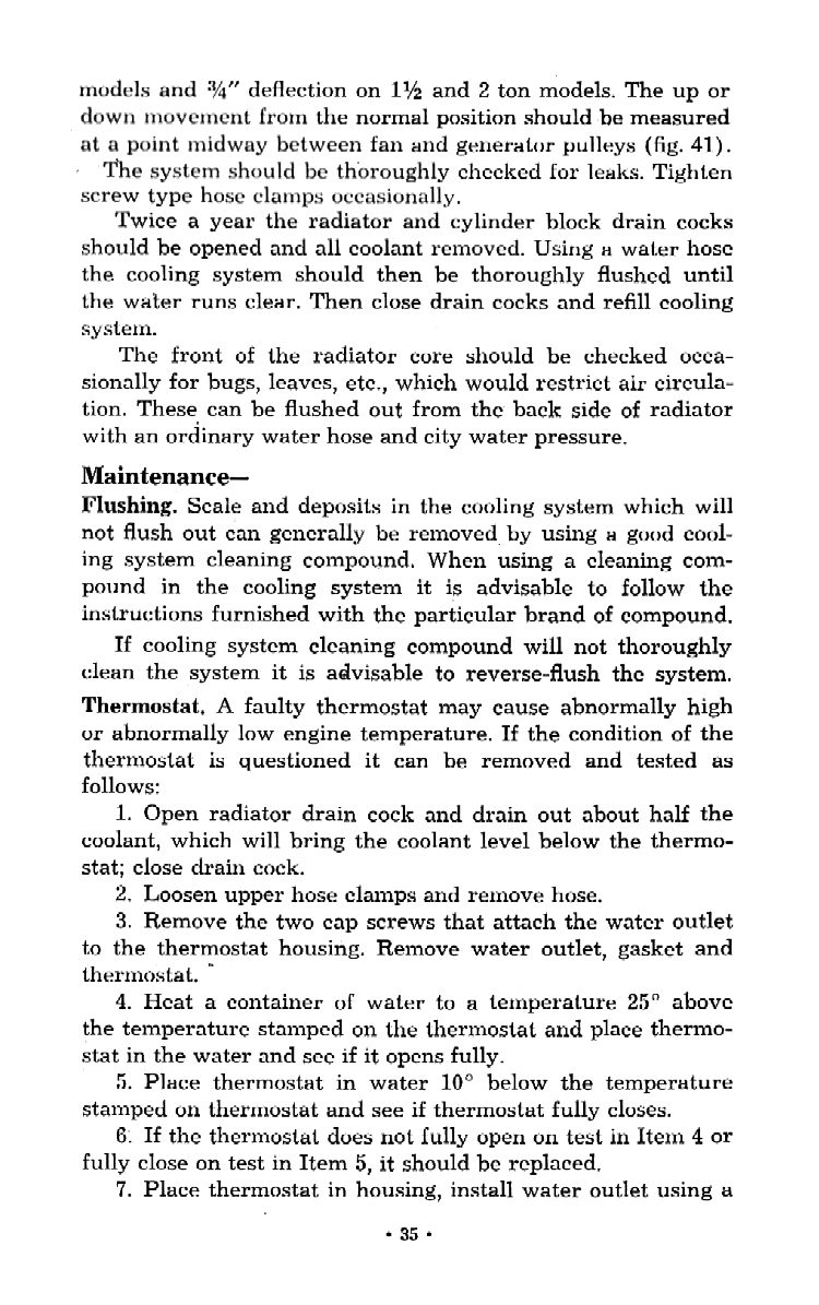 1953 Chevrolet Trucks Operators Manual Page 36